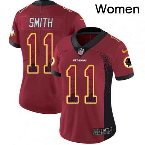Womens Nike Washington Redskins 11 Alex Smith Limited Red Rush Drift Fashion NFL Jersey